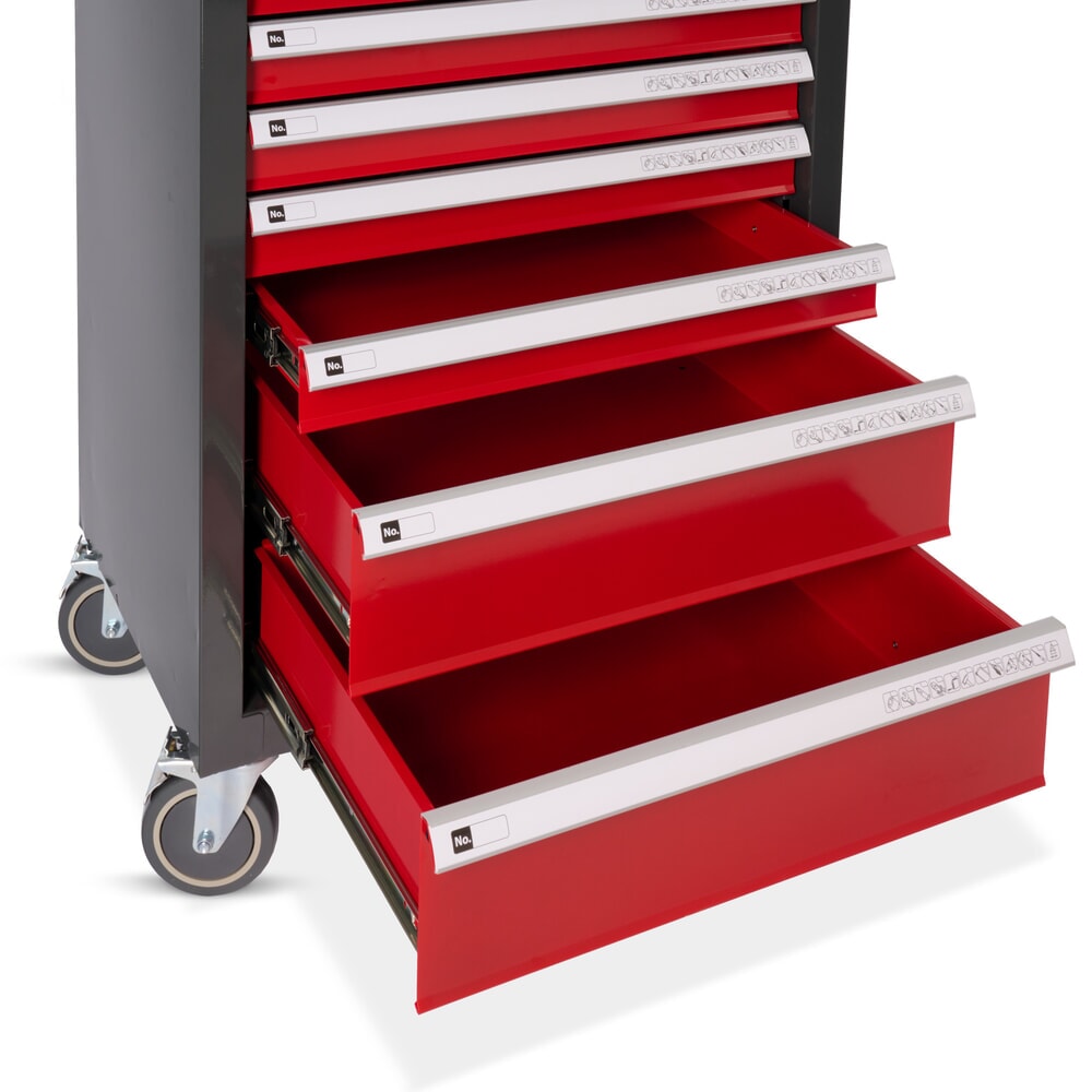 Produktabbildung Nr. 11: Steinbock® Werkstattwagen M, 7 Schubladen, abschließbar, inkl. 130-teiligem Werkzeugsortiment