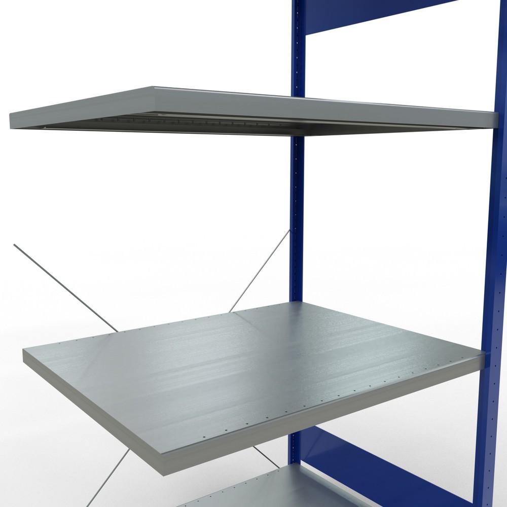 Productafbeelding nr. 5: Legbordrek SCHULTE steekmontage, AE, VL 330 kg, gentiaanblauw / verzinkt, hxbxd 2.000 x 1.000 x 800 mm