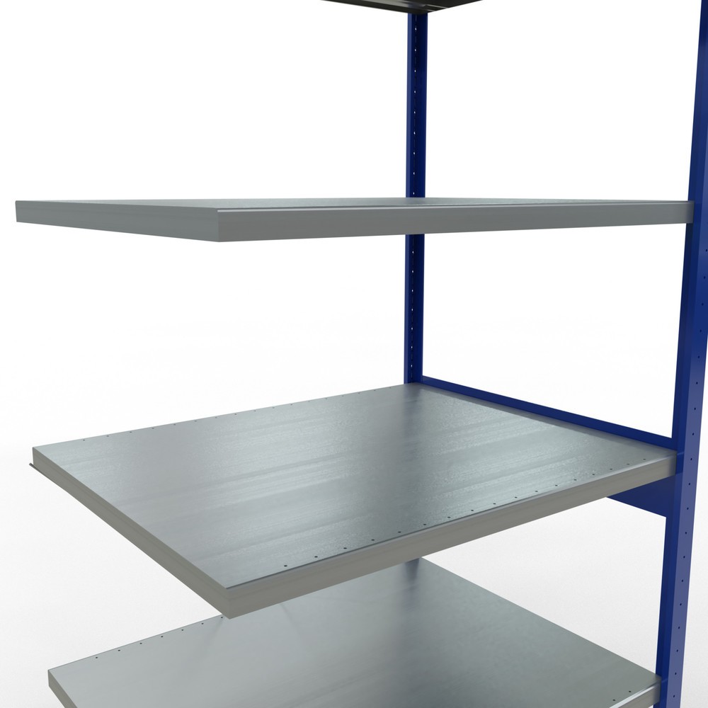 Productafbeelding nr. 5: Legbordrek SCHULTE inhaakmontage, aanbouwelement, schapbelasting 330 kg, gentiaanblauw/verzinkt, h x b x d 2.500 x 1.000 x 800 mm