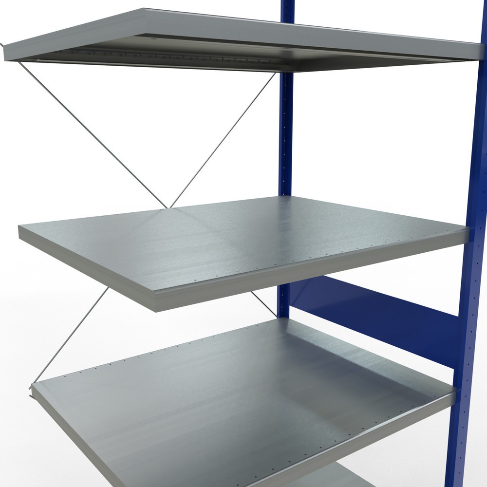 Productafbeelding nr. 5: Legbordrek SCHULTE steekmontage, AE, VL 330 kg, gentiaanblauw / verzinkt, hxbxd 3.000 x 1.000 x 800 mm