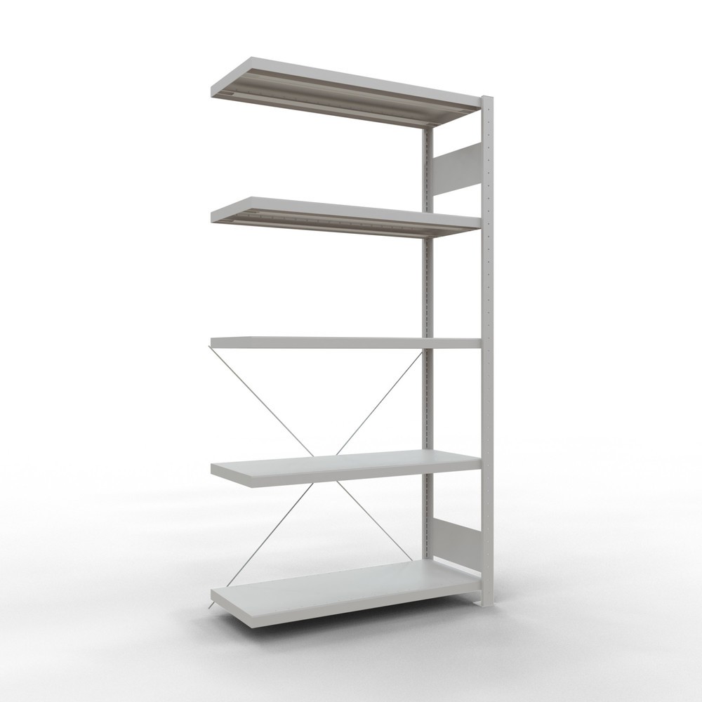 Product afbeelding: Legbordrek SCHULTE steekmontage, AE, VL 330 kg, lichtgrijs, hxbxd 2.000 x 1.000 x 400 mm