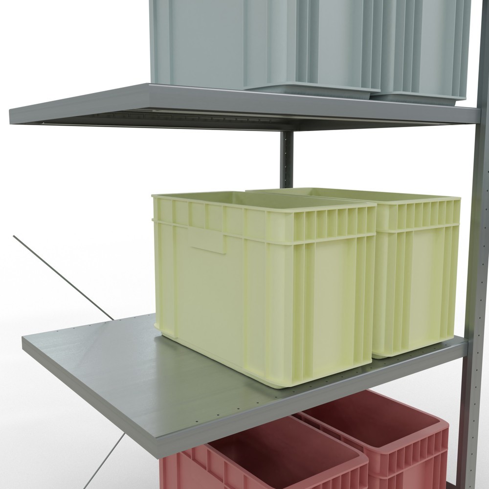 Productafbeelding nr. 4: Legbordrek SCHULTE steekmontage, AE, VL 330 kg, verzinkt, hxbxd 2.000 x 1.000 x 800 mm