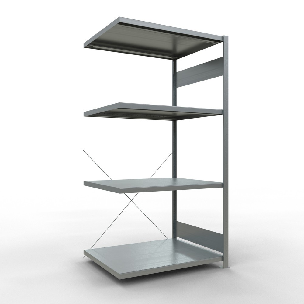 Product afbeelding: Legbordrek SCHULTE steekmontage, AE, VL 330 kg, verzinkt, hxbxd 2.000 x 1.000 x 800 mm