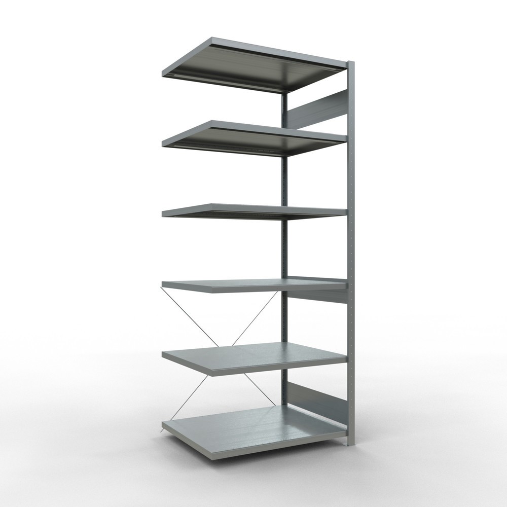 Product afbeelding: Legbordrek SCHULTE steekmontage, AE, VL 330 kg, verzinkt, hxbxd 2.500 x 1.000 x 800 mm