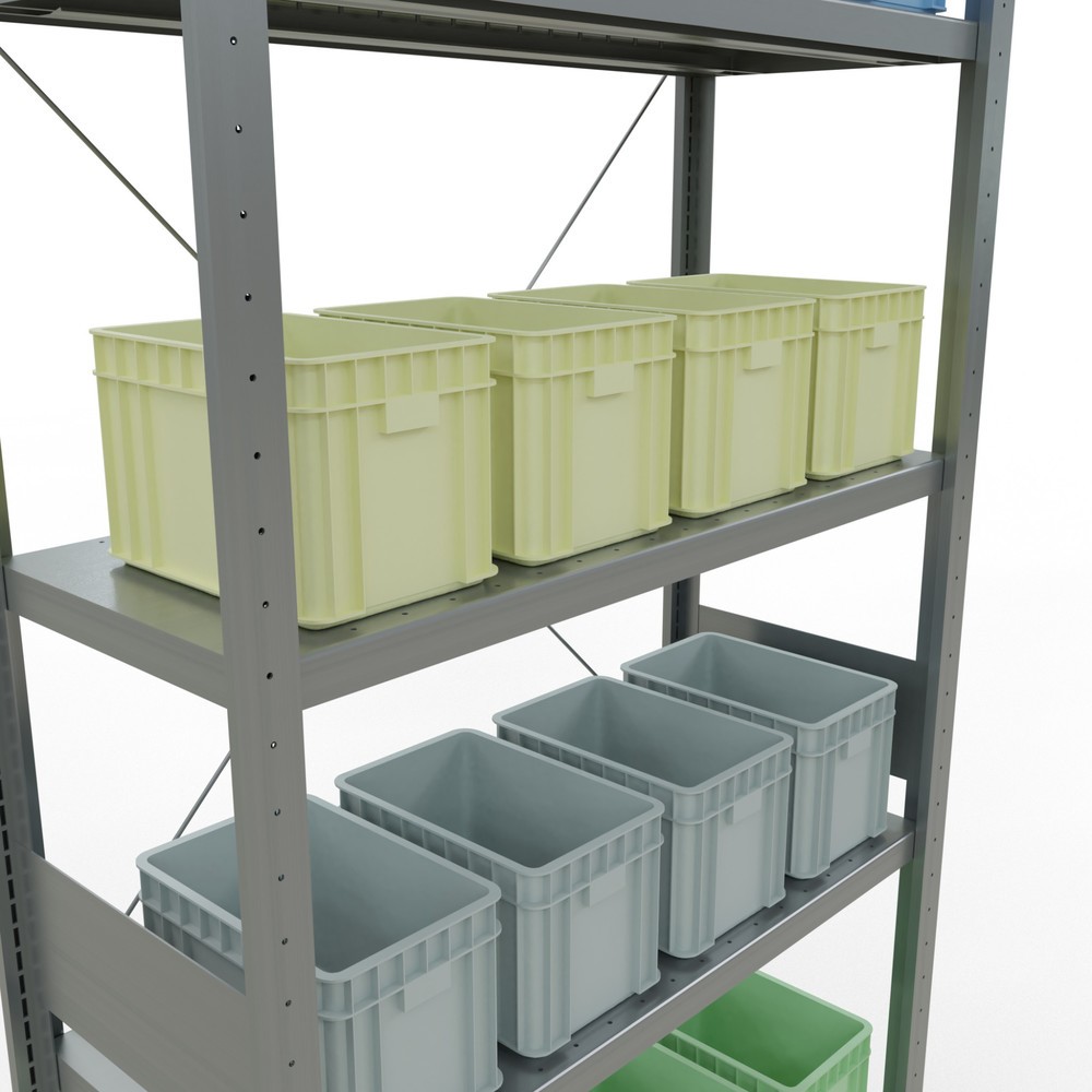 Productafbeelding nr. 4: Legbordrek SCHULTE, verzinkt, vaklast 330 kg, hxbxd 3.000 x 1.060 x 436 mm