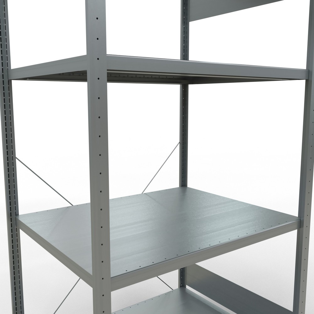 Productafbeelding nr. 5: Legbordrek SCHULTE, verzinkt, met 5 legborden van plaatstaal, vaklast 330 kg, hxbxd 2.000 x 1.060 x 836 mm
