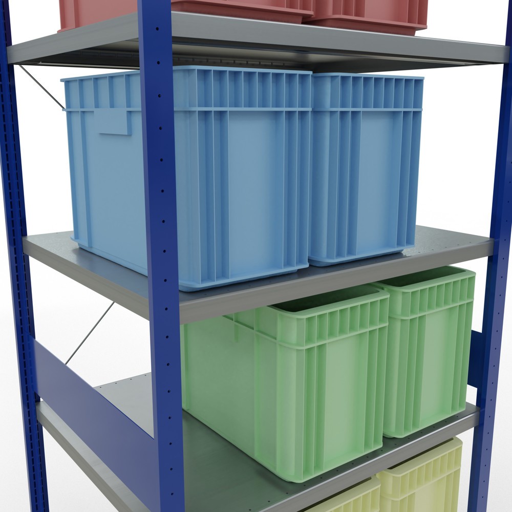 Productafbeelding nr. 4: Legbordrek SCHULTE, gentiaanblauw / verzinkt, vaklast 330 kg, hxbxd 3.000 x 1.060 x 836 mm