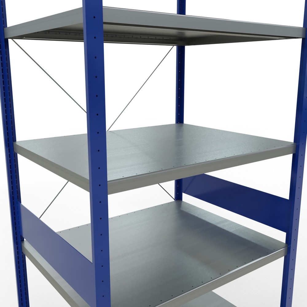 Productafbeelding nr. 5: Legbordrek SCHULTE, gentiaanblauw / verzinkt, vaklast 330 kg, hxbxd 3.000 x 1.060 x 836 mm