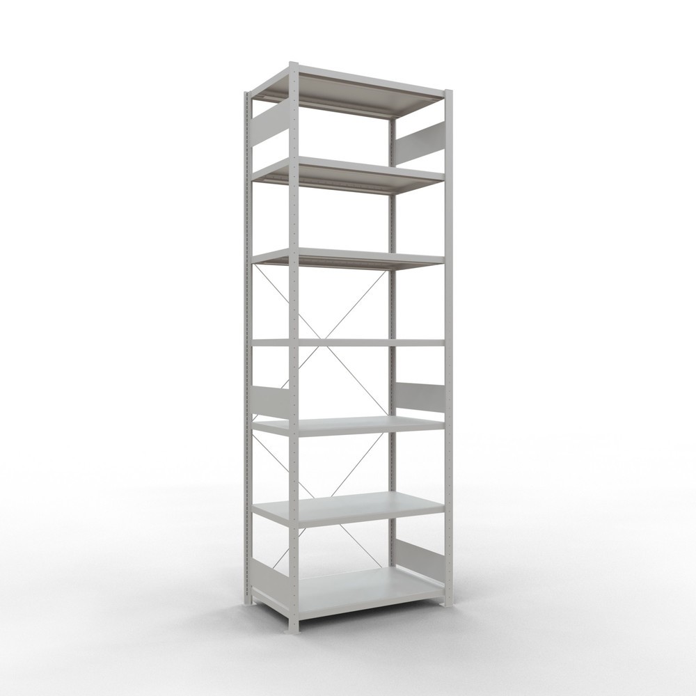 Product afbeelding: Legbordrek SCHULTE, lichtgrijs, vaklast 330 kg, hxbxd 3.000 x 1.060 x 636 mm