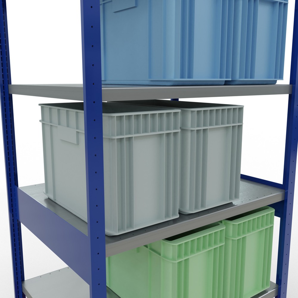Productafbeelding nr. 4: Legbordrek SCHULTE, gentiaanblauw / verzinkt, vaklast 330 kg, hxbxd 2.500 x 1.060 x 836 mm