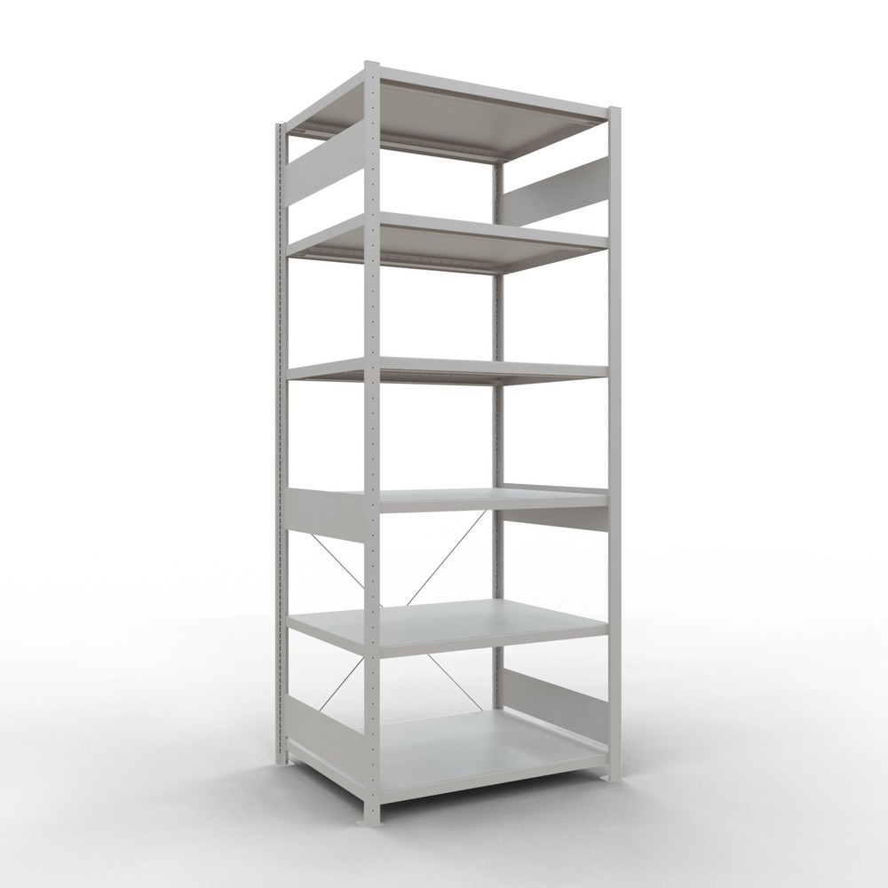 Product afbeelding: Legbordrek SCHULTE, lichtgrijs, vaklast 330 kg, hxbxd 2.500 x 1.060 x 836 mm