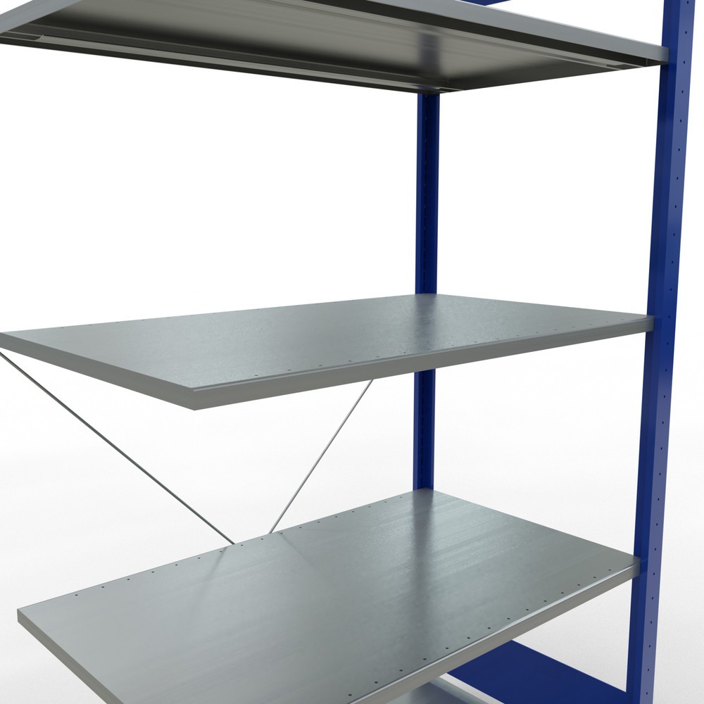 Productafbeelding nr. 2: Legbordrek SCHULTE steeksysteem, AE, VL 150 kg, gentiaanblauw / verzinkt, hxbxd 2.000 x 1.000 x 600 mm