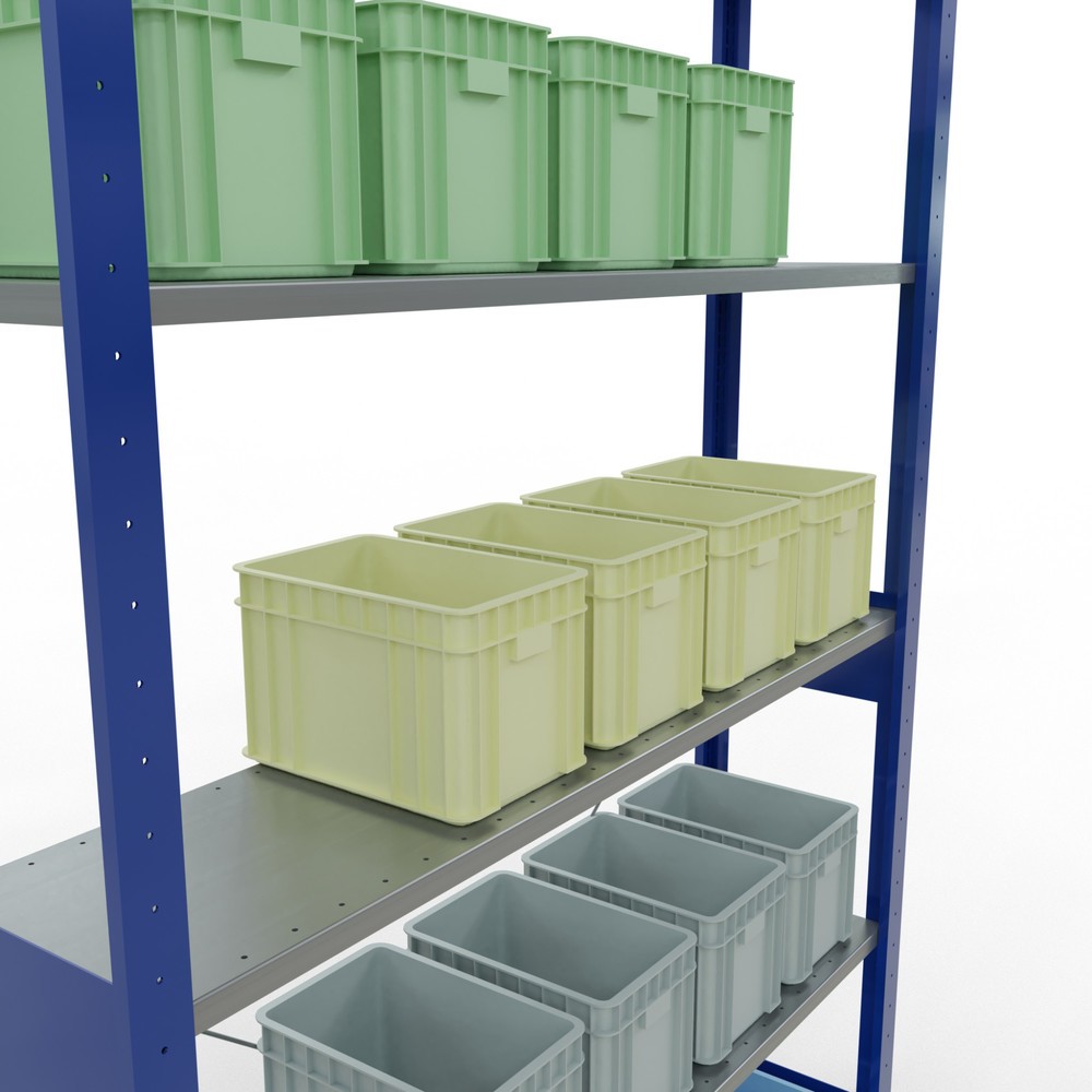 Productafbeelding nr. 3: Legbordrek SCHULTE, gentiaanblauw / verzinkt, vaklast 150 kg, hxbxd 2.500 x 1.360 x 336 mm