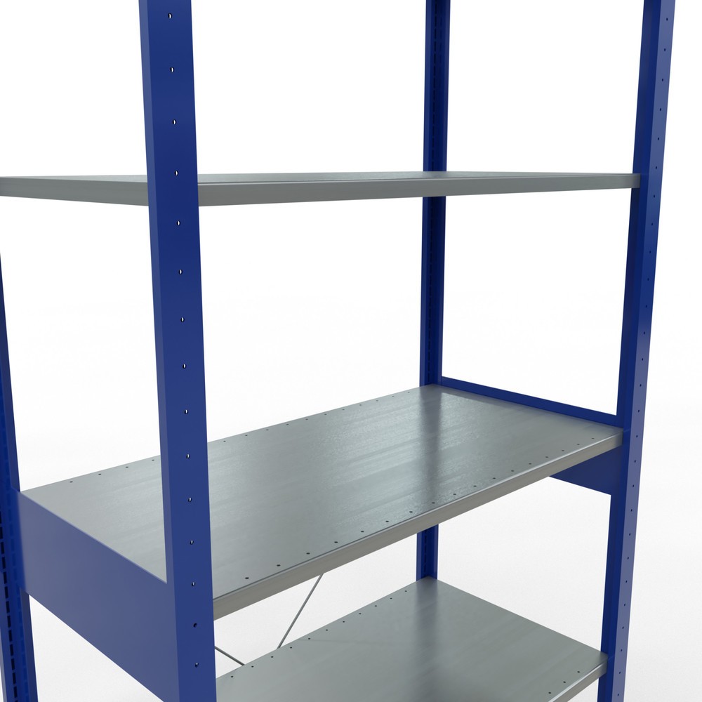 Productafbeelding nr. 2: Legbordrek SCHULTE, gentiaanblauw / verzinkt, vaklast 150 kg, hxbxd 2.500 x 1.060 x 536 mm