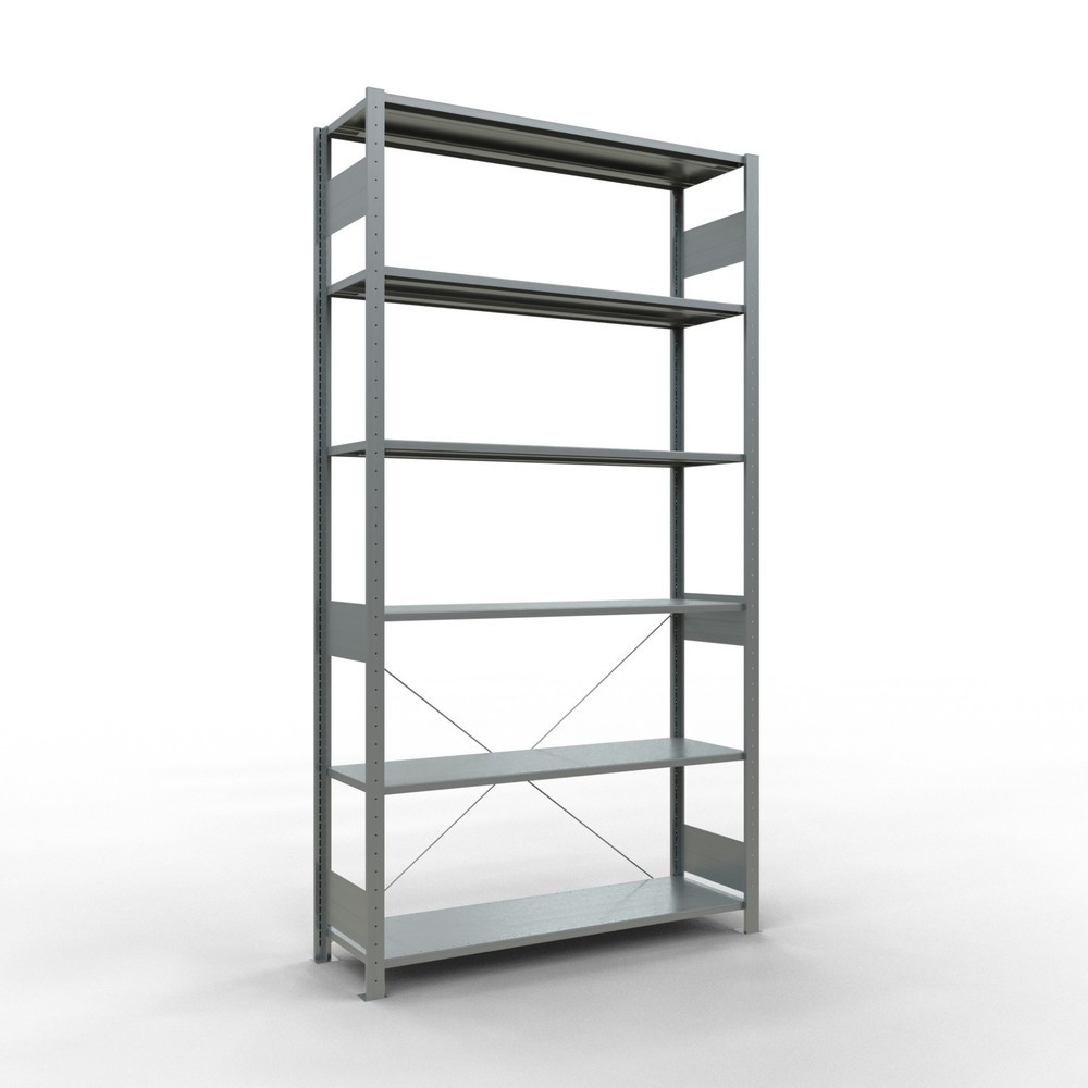 Product afbeelding: Legbordrek SCHULTE, verzinkt, vaklast 150 kg, hxbxd 2.500 x 1.360 x 436 mm