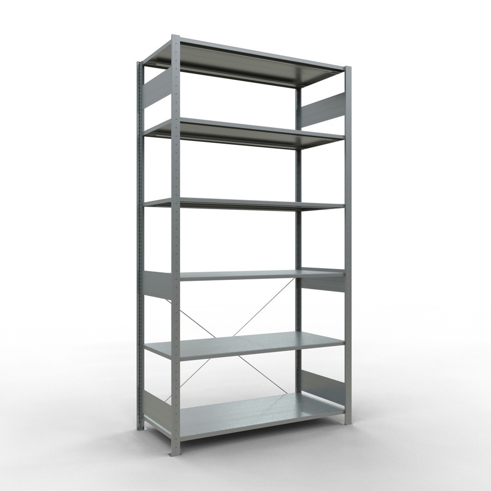 Product afbeelding: Legbordrek SCHULTE, verzinkt, vaklast 150 kg, hxbxd 2.500 x 1.360 x 636 mm