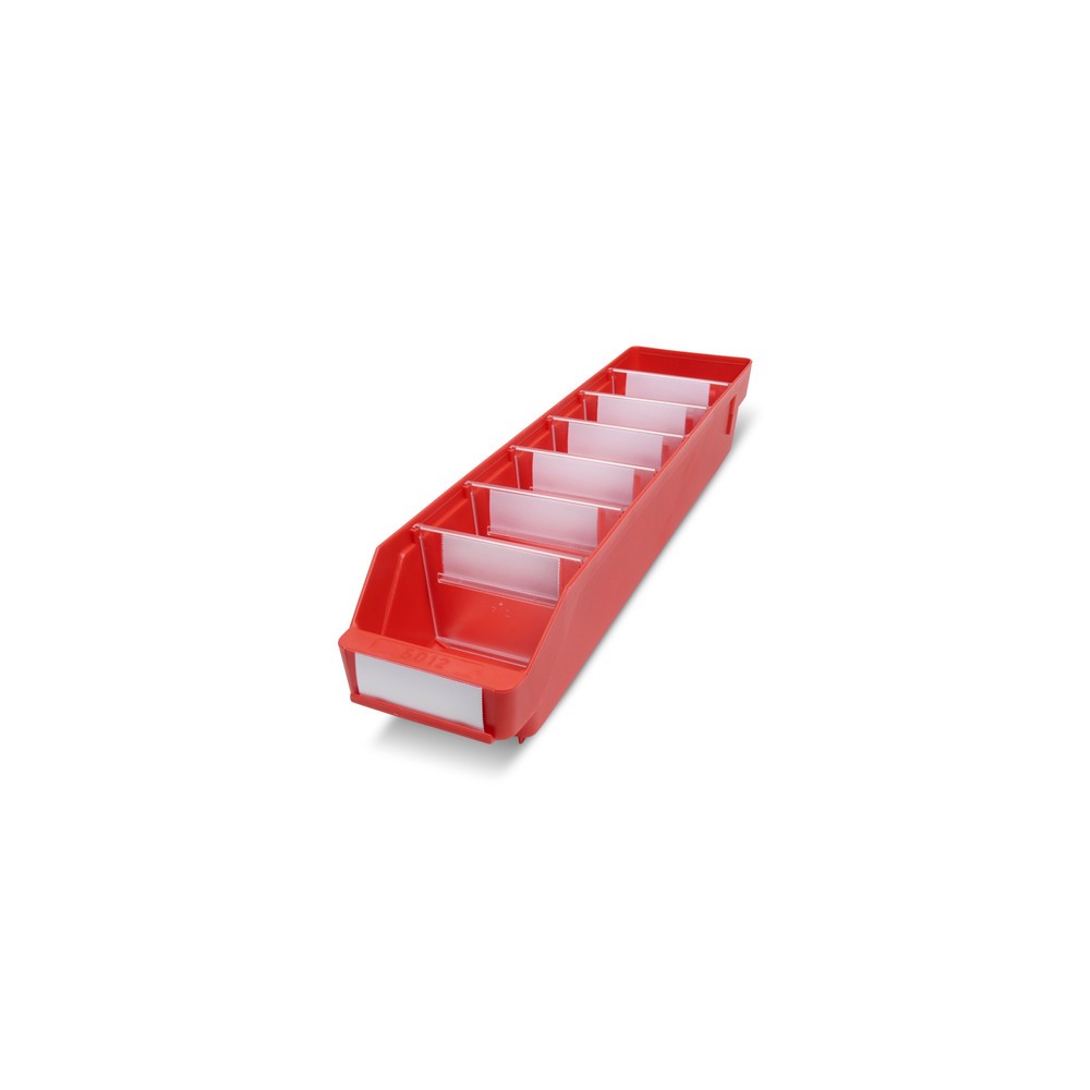 Produktabbildung: STEMO Regalkästen mit Sichtöffnung, BxT 120 x 500 mm, rot