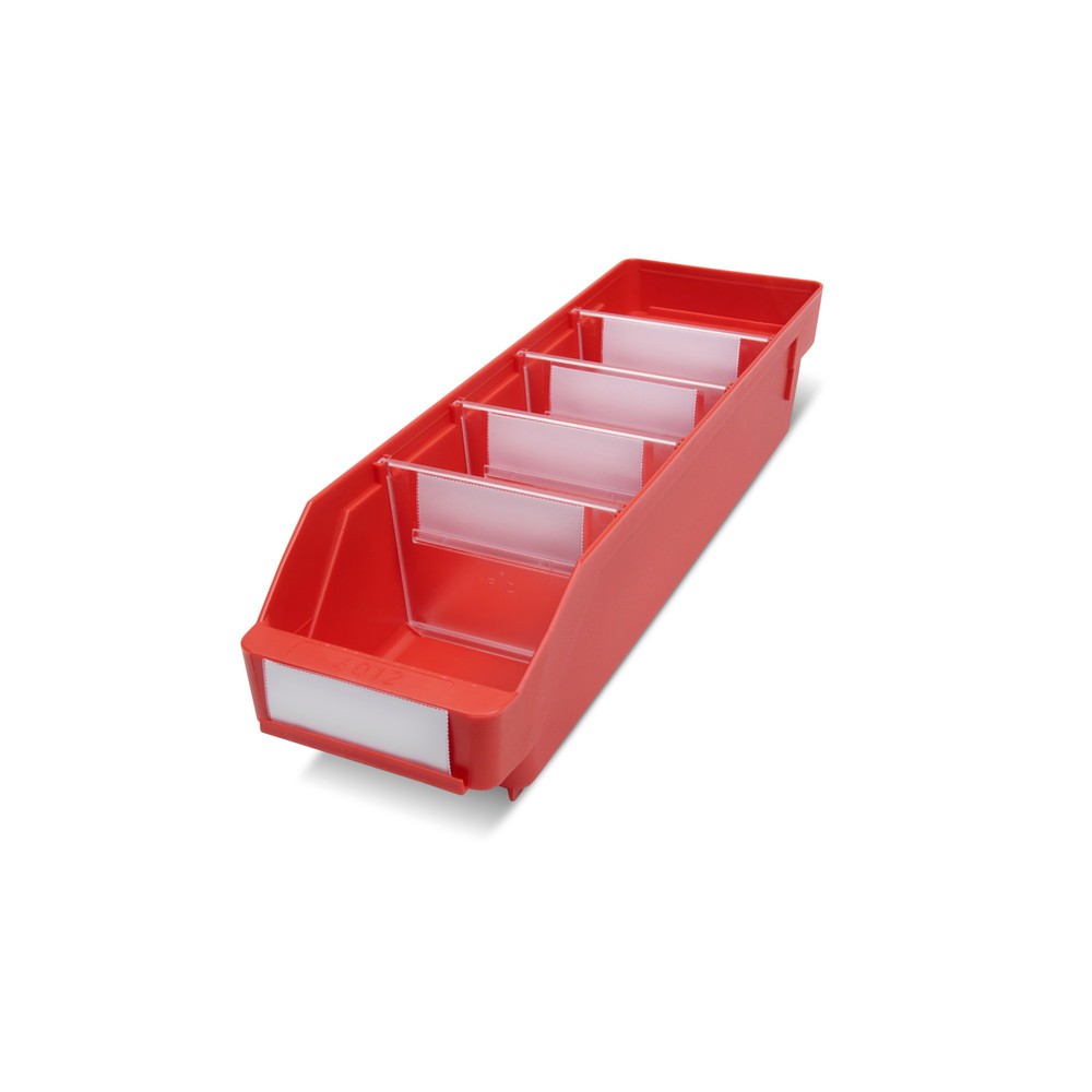 Produktabbildung: STEMO Regalkästen mit Sichtöffnung, BxT 120 x 400 mm, rot