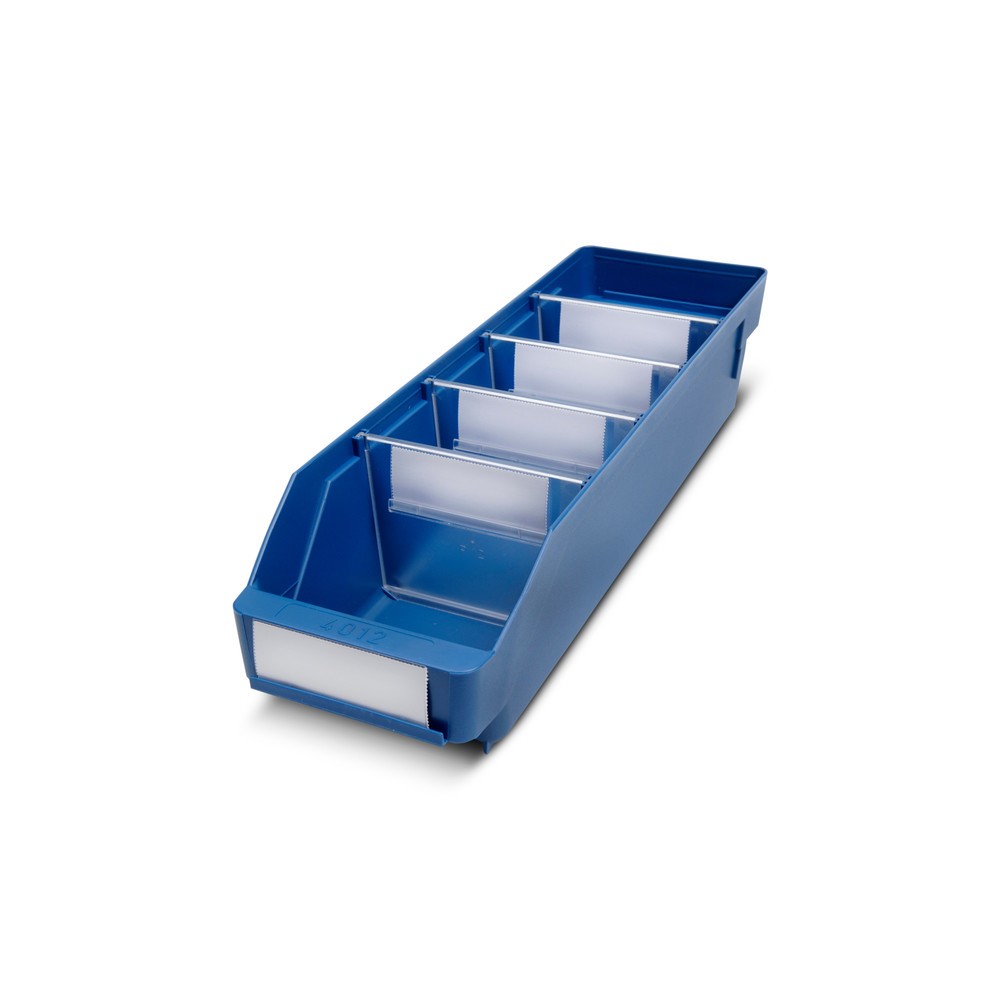 Produktabbildung: STEMO Regalkästen mit Sichtöffnung, BxT 120 x 400 mm, blau