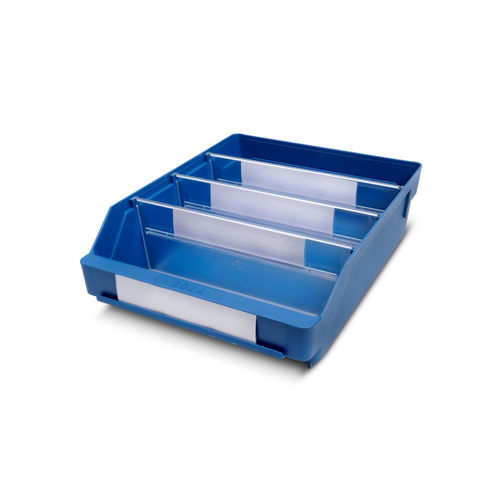 Produktabbildung: STEMO Regalkästen mit Sichtöffnung, BxT 240 x 300 mm, blau