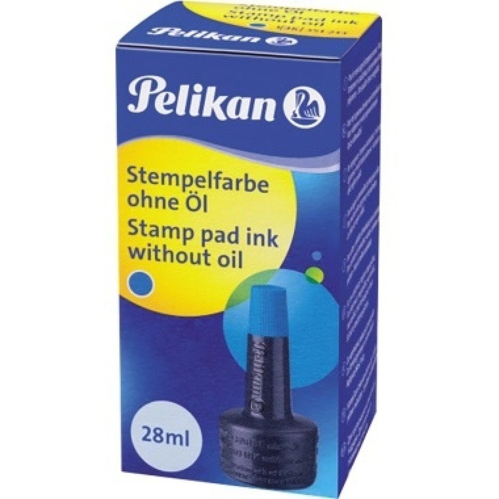 Produktabbildung: Pelikan Stempelfarbe 4K 351213 ohne Öl 28ml blau