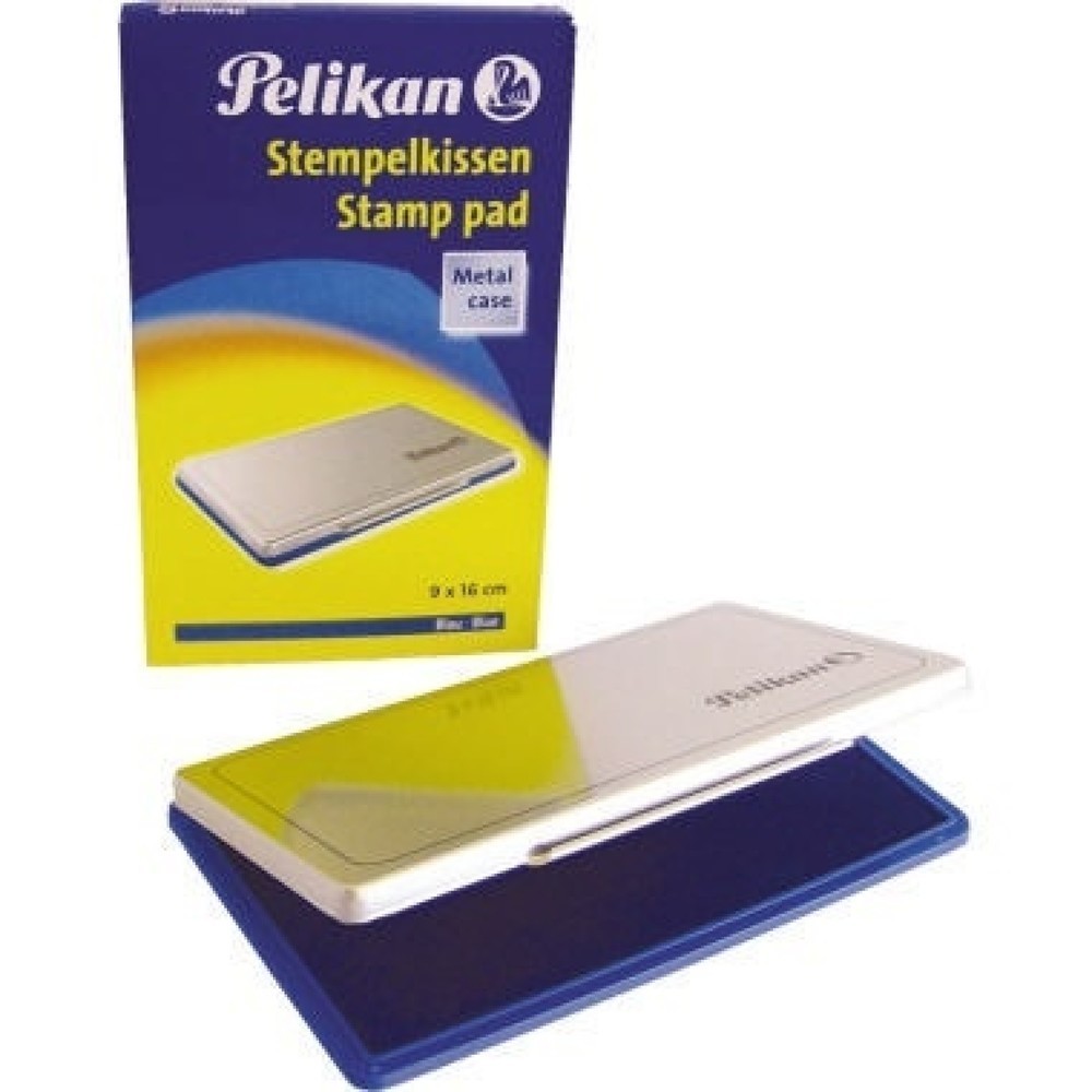 Produktabbildung: Pelikan Stempelkissen 1 331124 getränkt ohne Öl 9x16cm blau