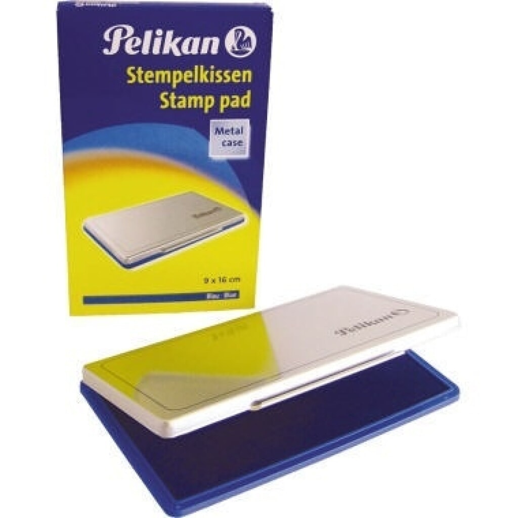 Produktabbildung: Pelikan Stempelkissen 1 331124 getränkt ohne Öl 9x16cm blau