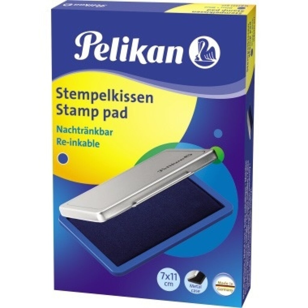 Produktabbildung: Pelikan Stempelkissen 331017 Gr.2 7x11cm Metallic-Gehäuse blau