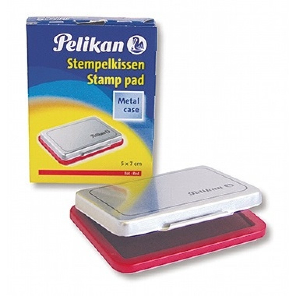 Produktabbildung Nr. 1: Pelikan Stempelkissen 331181 Gr.3 5x7cm Metallic-Gehäuse rot