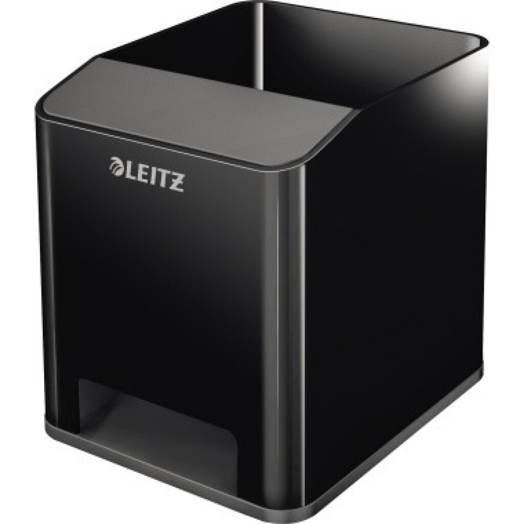 Leitz Stifteköcher Duo Colour 53630095 Sound schwarz Produktabbildung: Leitz Stifteköcher Duo Colour 53630095 Sound schwarz