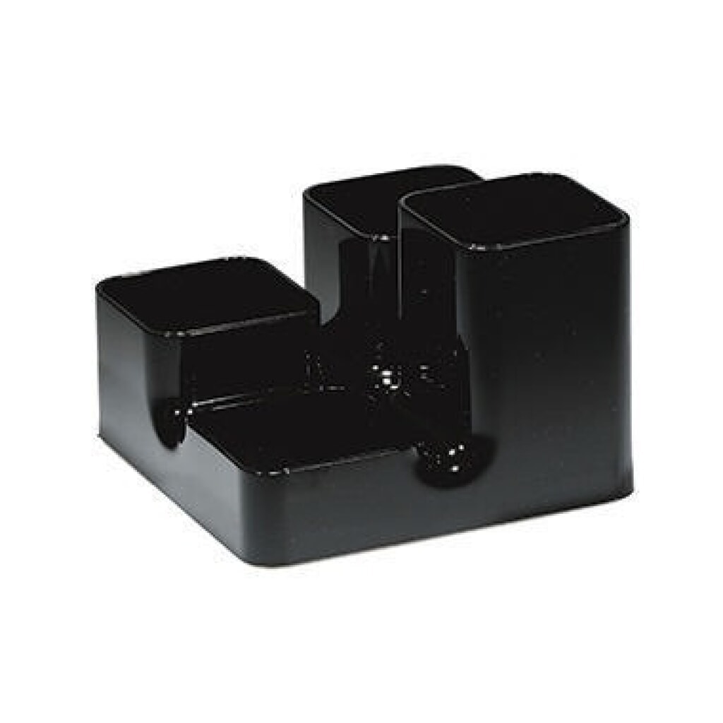 Produktabbildung: arlac Multiköcher Uni-Buttler 23401 13x9x13cm 4Fächer PS schwarz