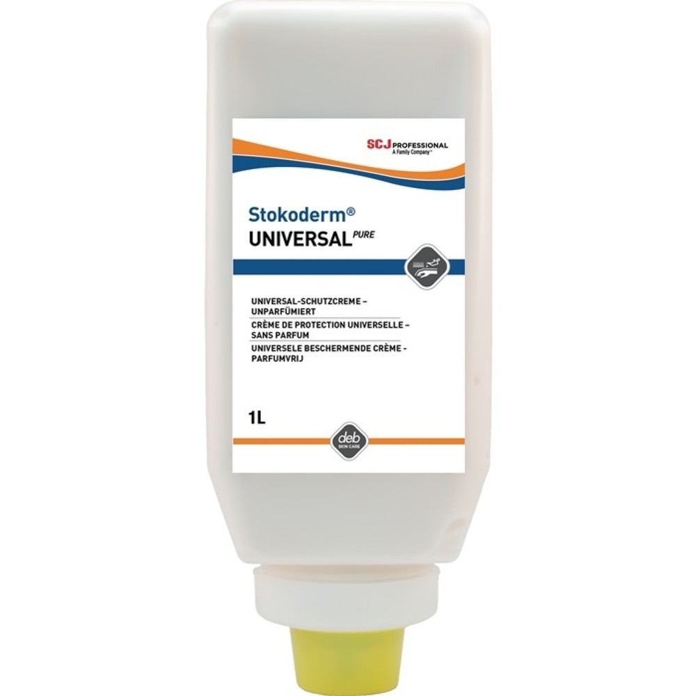 Produktabbildung: STOKO Hautschutzcreme Stokoderm twinprotect sensitive, 1 l, schwach fettend, unparfümiert