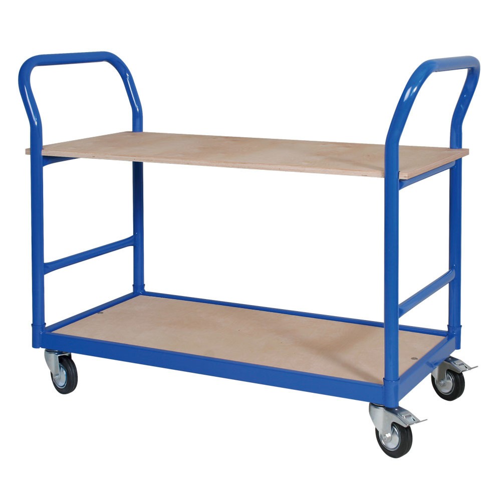 Obrázok výrobku: BASIC stolový vozík, riadidlá na oboch stranách, V x Š x H 890 x 500 x 1,140 mm, nosnosť 250 kg