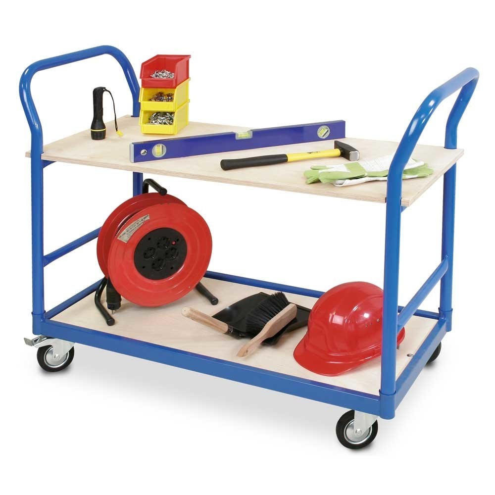 Číslo obrázka výrobku 2: BASIC stolový vozík, riadidlá na oboch stranách, V x Š x H 890 x 500 x 1,140 mm, nosnosť 250 kg