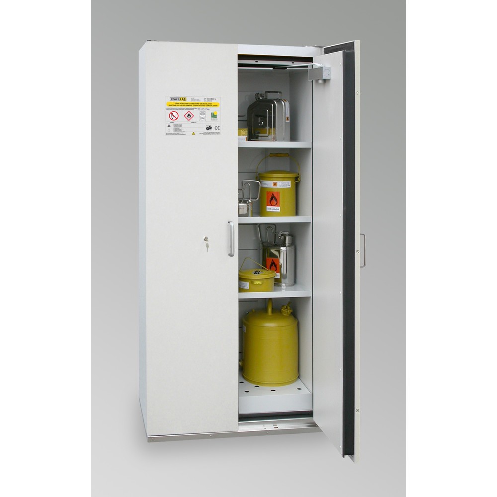Produktabbildung: storeLAB Sicherheitsschrank SiS Typ 90 / 900, HxBxT 1935 x 900 x 598 mm, RAL 7035 lichtgrau, RAL 7035 lichtgrau