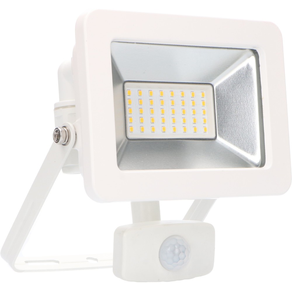 Produktabbildung Nr. 1: Strahler - 30W 3300lm 4000K IP44 Sensor - Sanan LED - weiß