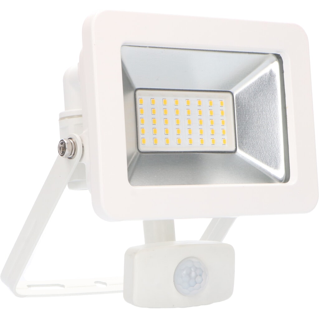 Produktabbildung: Strahler - 30W 3300lm 4000K IP44 Sensor - Sanan LED - weiß