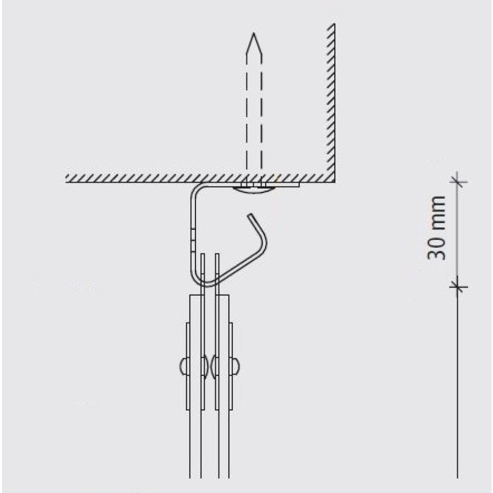 Produktabbildung Nr. 4: Streifenvorhang für den Außenbereich, Streifen Länge 2.400 mm, Überlappung 154 mm