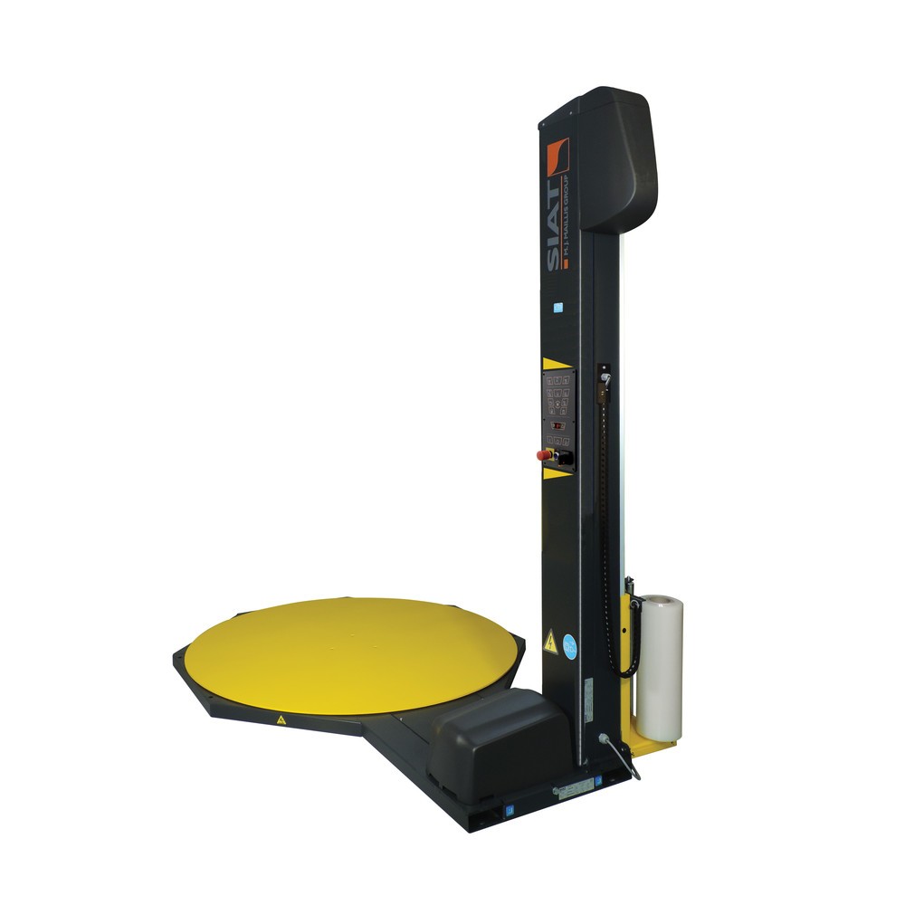 Productafbeelding nr. 5: SIAT palletwikkelaar PS OneWrap "M", eenvoudige mechanische rem met snelspanhendel, draaiplateau Ø 1.500 mm, wikkelhoogte 2.100 mm