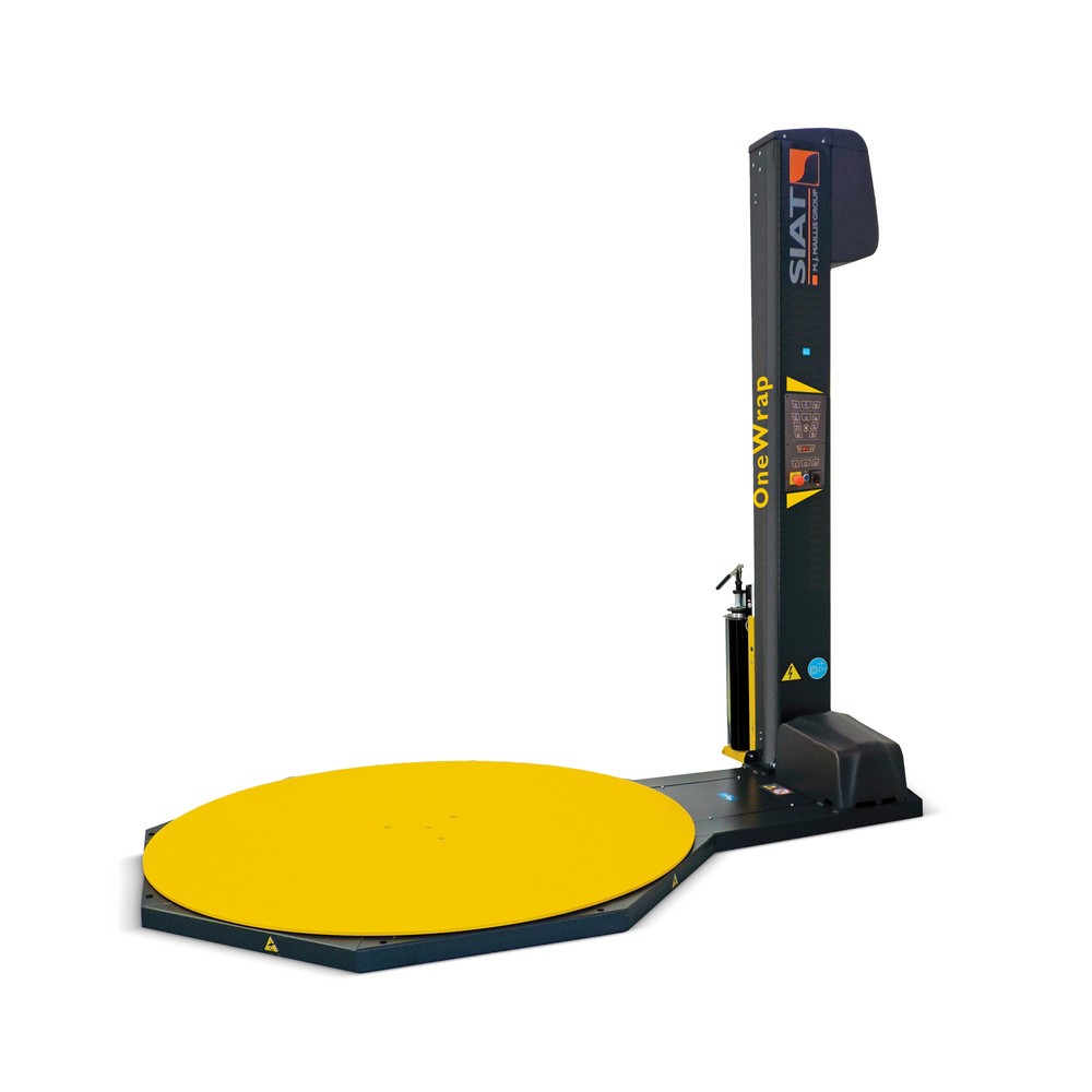 Product afbeelding: SIAT palletwikkelaar PS OneWrap "FM", magneetveldrem, draaiplateau Ø 1.500 mm, wikkelhoogte 2.100 mm