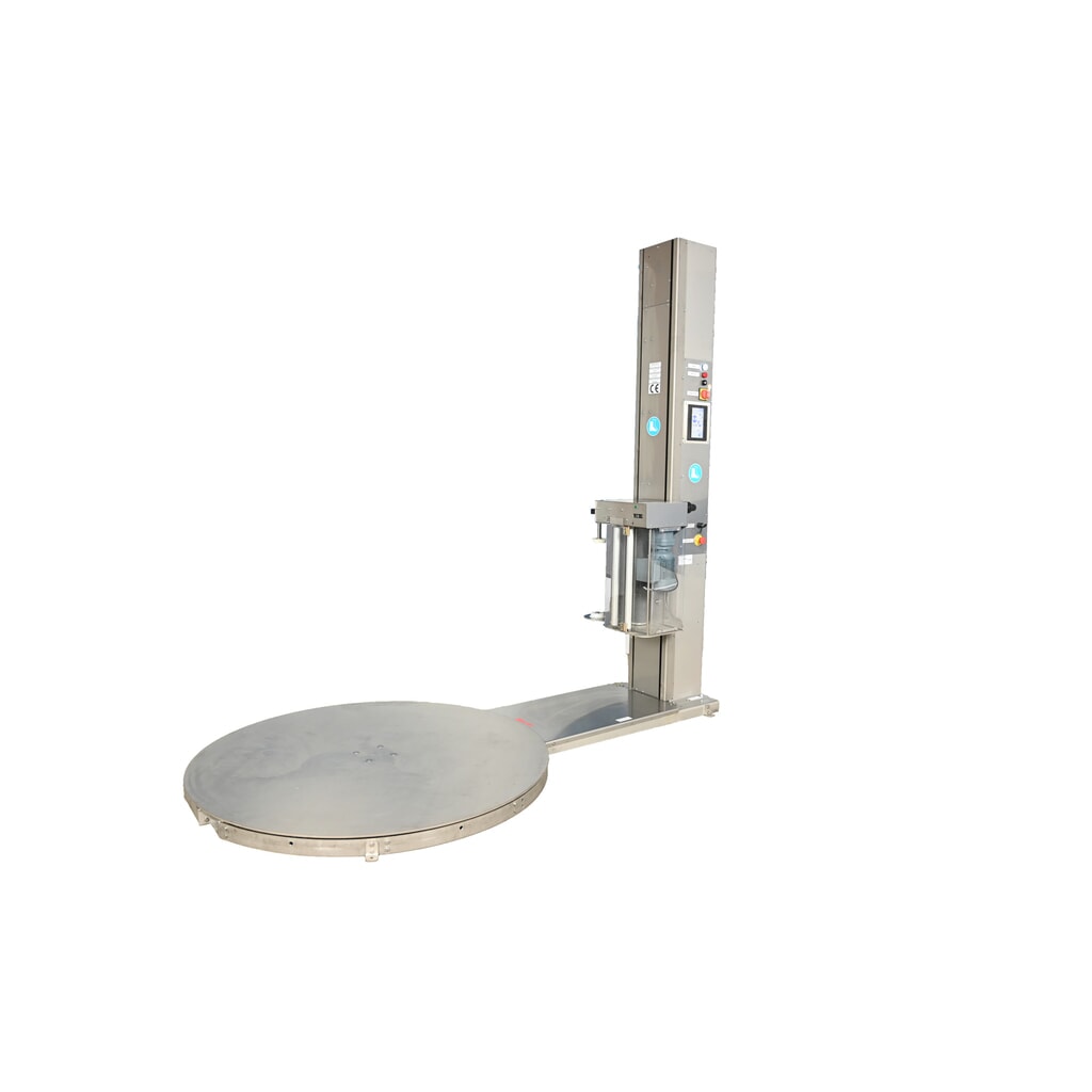Produktabbildung: Palettenwickler Superstretch ECO Edelstahl, geschlossener Drehteller, Ø 1.500 mm
