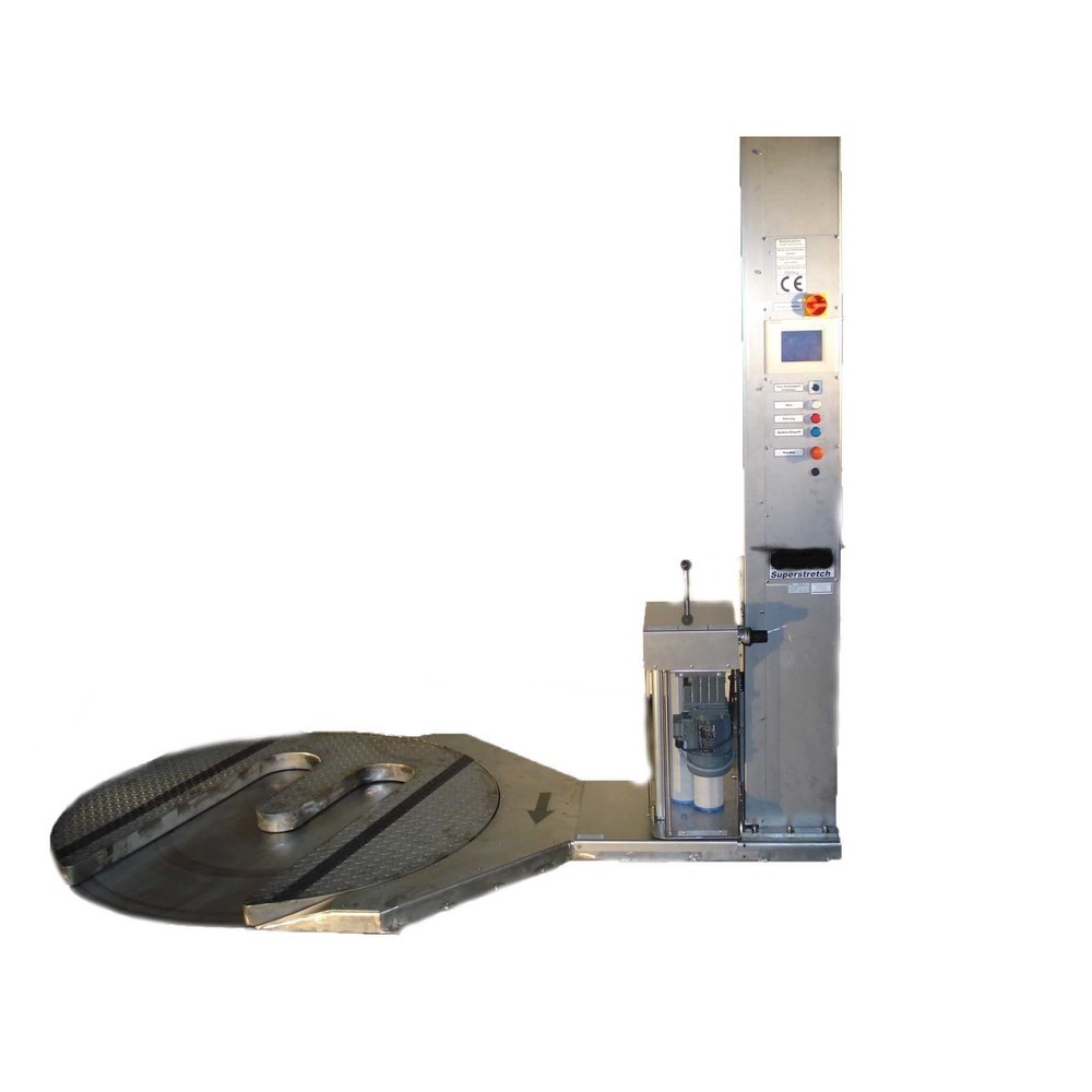 Produktabbildung Nr. 1: Stretchmaschine Superstretch Edelstahl, offener Drehteller, Ø 1.500 mm