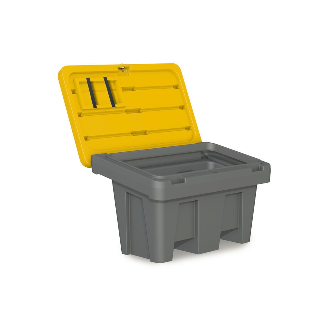 Streugutbehälter GB 150, grau/gelb, 150 Liter Produktabbildung Nr. 5: Streugutbehälter GB 150, grau/gelb, 150 Liter