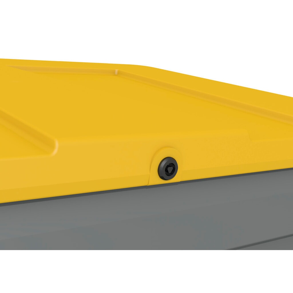 Streugutbehälter GB 150, grau/gelb, 150 Liter Produktabbildung Nr. 7: Streugutbehälter GB 150, grau/gelb, 150 Liter