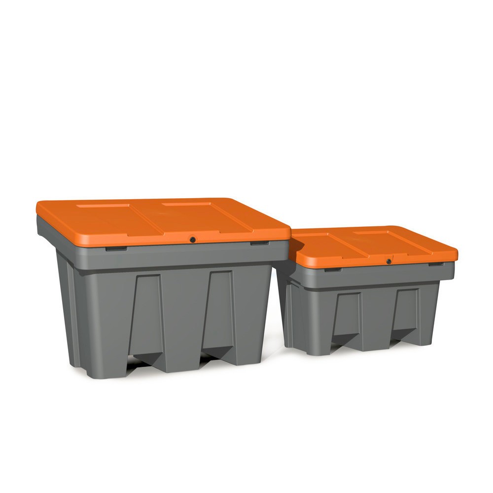Produktabbildung Nr. 1: Streugutbehälter GB 200, grau/orange, 150 Liter