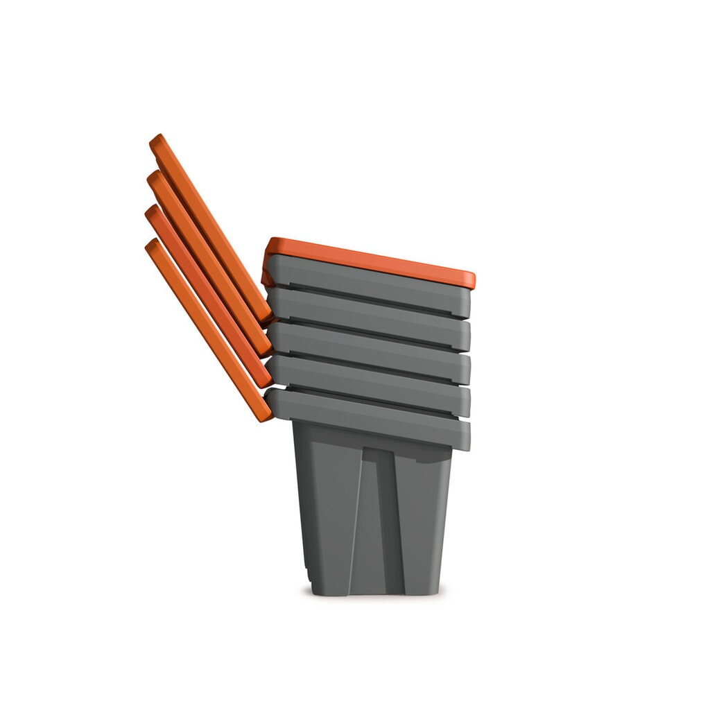 Streugutbehälter GB 300, grau/orange, 300 Liter Produktabbildung Nr. 6: Streugutbehälter GB 300, grau/orange, 300 Liter