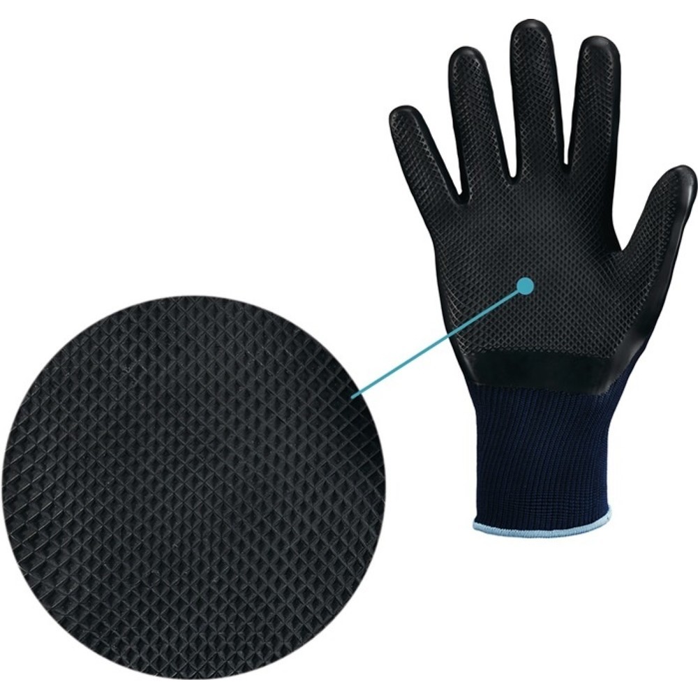 Produktabbildung Nr. 3: STRONGHAND Handschuhe GRIDSTER, Größe 9 dunkelblau/schwarz, EN 388, EN 407 PSA-Kategorie II