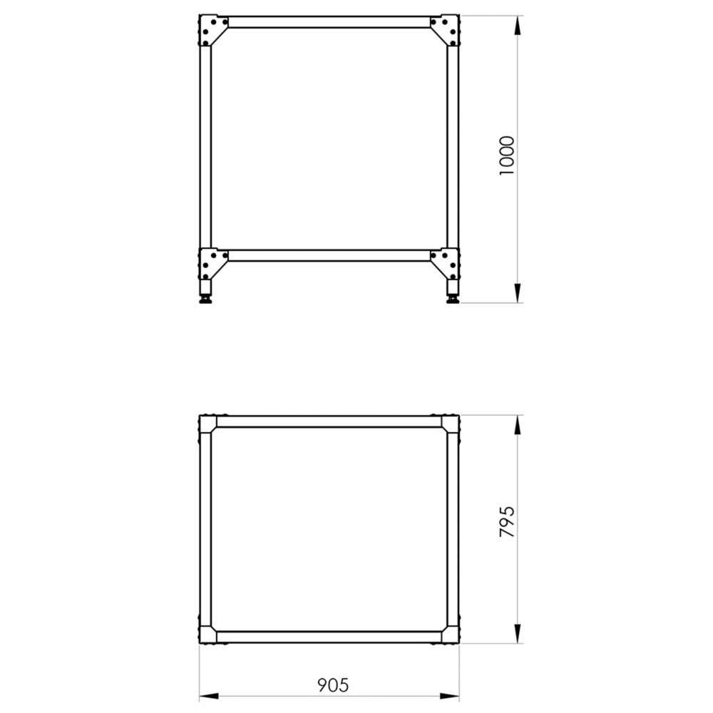 N° de l'image du produit 2 : Structure Stalgast pour fours à pizza compatible avec PP0001432