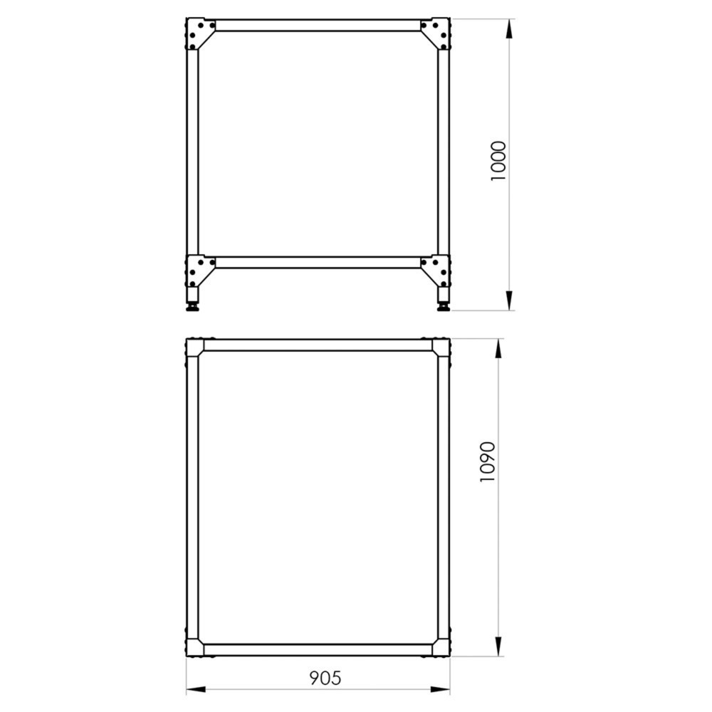 N° de l'image du produit 2 : Structure Stalgast pour fours à pizza compatible avec PP0002432, PP0002632