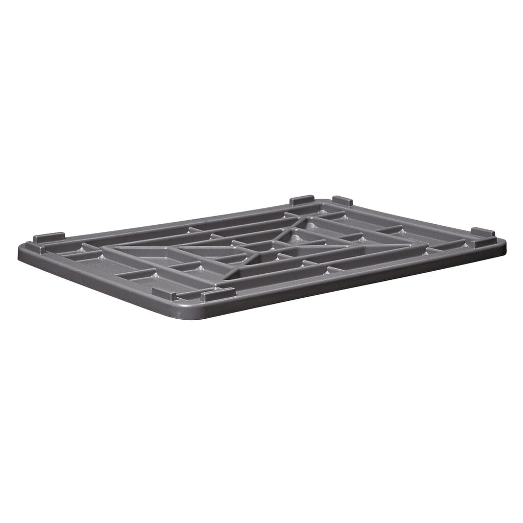 Stülpdeckel für Großbehälter aus Polyethylen, BxT 1.030 x 630 mm Produktabbildung: Stülpdeckel für Großbehälter aus Polyethylen, BxT 1.030 x 630 mm